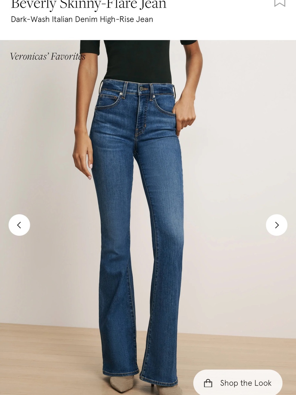 Veronica Beard Beverly skinny Flare high rise size 29 in Oxford blue.
